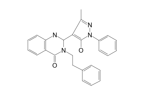 2-(5-Hydroxy-3-methyl-1-phenyl-1H-pyrazol-4-yl)-3-(2-phenylethyl)-2,3-dihydro-4(1H)-quinazolinone