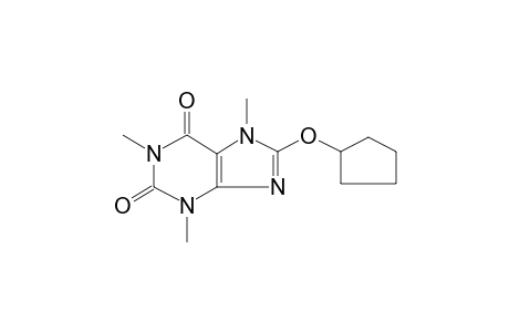 Caffeine, 8-(cyclopentyloxy)-