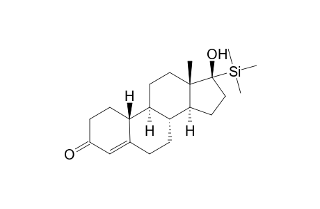 17.beta.-(trimethylsilyl)nortestosterone