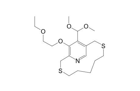 (S(ansa))-14-(2-Ethoxyethoxy)-15-dimethoxymethyl-2,5-dithian[9]-(2,5)pyridinophane