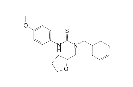 N-(3-cyclohexen-1-ylmethyl)-N'-(4-methoxyphenyl)-N-(tetrahydro-2-furanylmethyl)thiourea