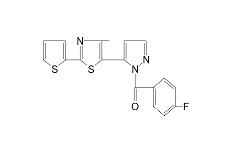 1-(p-fluorobenzoyl)-5-[4-methyl-2-(2-thienyl)-5-thiazolyl]pyrazole