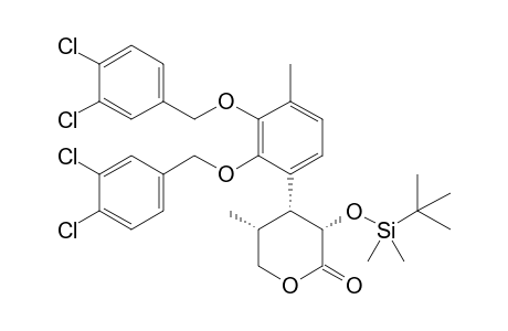 (2S,3R,4R)-3-[2,3-Bis(3,4-dichlorobenzyloxy)-4-methylphenyl]-2-(tert-butyldimethylsilyloxy)-4-methyl-.delta.-valerolactone