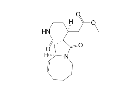 (8'R,3S,4R)-4-(Methoxycarbonylmethyl)-spiro[(2-piperidone)-3,12'-(1'-azabicyclo[6.3.0]undec-6'-en-11'-one)]