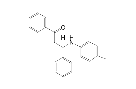 1-Propanone, 3-[(4-methylphenyl)amino]-1,3-diphenyl-