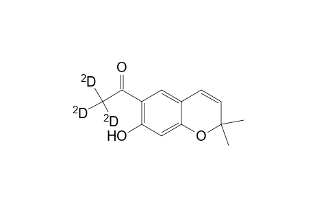 Ethanone-2,2,2-D3, 1-(7-hydroxy-2,2-dimethyl-2H-1-benzopyran-6-yl)-