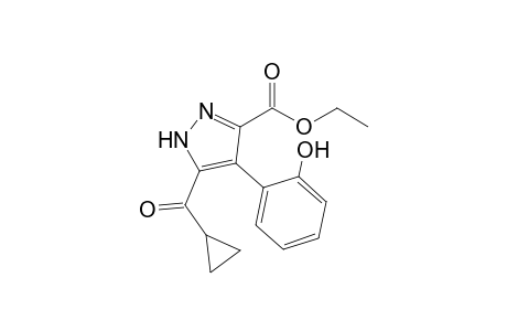 Ethyl 5-cyclopropanoyl-4-(2-hydroxy)phenyl-1H-pyrazole-3-carboxylate