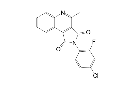 2-(4-chloro-2-fluorophenyl)-4-methyl-1H-pyrrolo[3,4-c]quinoline-1,3(2H)-dione