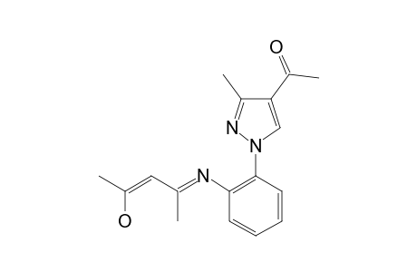 2-(4-ACETYL-3-METHYL-PYRAZOL-1-YL)-N-(3-HYDROXY-1-METHYL-2-BUTENYLIDENE)-ANILINE