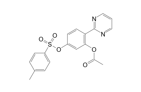 2-(2-acetoxy-4-(4-methylbenzenesulfonate)phenyl)pyrimidine