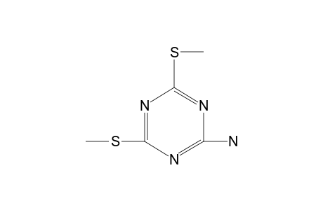 2-amino-4,6-bis(methylthio)-s-triazine