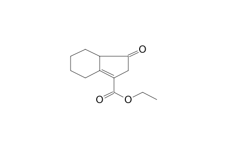 3-Oxo-3,3a,4,5,6,7-hexahydro-2H-indene-1-carboxylic acid, ethyl ester