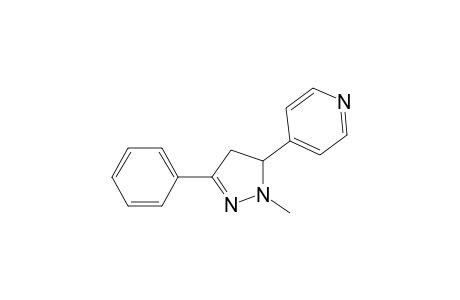 4-(2-Methyl-5-phenyl-2-pyrazolin-3-yl)pyridine