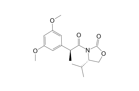 (4S)-3-[(2S)-2-(3,5-dimethoxyphenyl)-1-oxopropyl]-4-propan-2-yl-2-oxazolidinone