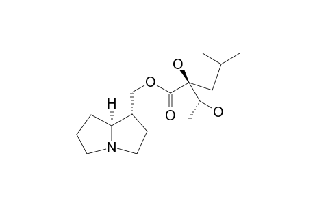 TRACHELANTHAMIDINE_2S-HYDROXY-2S-(1S-HYDROXYETHYL)-4-METHYL-PENTANOYL_ESTER