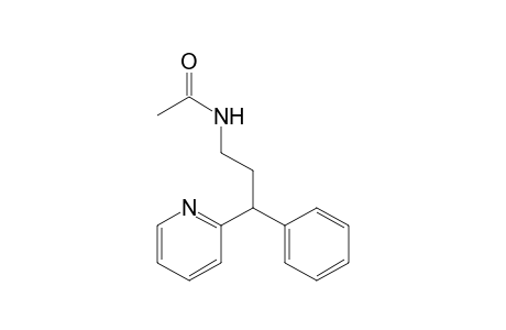 N-(3-phenyl-3-pyridin-2-yl-propyl)ethanamide
