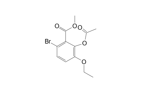 Benzoic acid, 2-acetoxy-6-bromo-3-ethoxy-, methyl ester