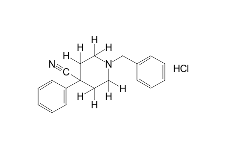 1-benzyl-4-phenylisonipecotonitrile, hydrochloride