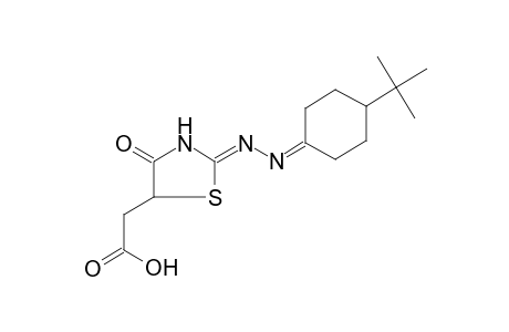 5-thiazolidineacetic acid, 2-[[4-(1,1-dimethylethyl)cyclohexylidene]hydrazono]-4-oxo-, (2Z)-