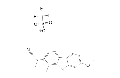 2-(1-CYANOETHYL)-7-METHOXY-1-METHYL-9H-PYRIDO-[3,4-B]-INDOL-2-IUM-TRIFLATE