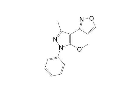 8-Methyl-6-phenyl-4H,6H-pyrazolo[4',3':5,6]pyrano[4,3-c]isoxazole