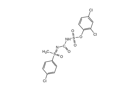 S-(p-chlorophenyl)-S-methyl-N-(sulfocarbamoyl)sulfoximine, 2,4-dichlorophenyl ester