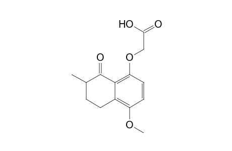 [(4-methoxy-7-methyl-8-oxo-5,6,7,8-tetrahydro-1-naphthyl)oxy]acetic acid