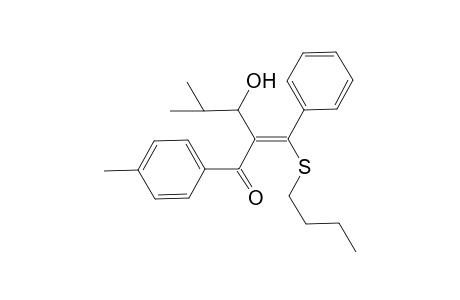 (Z)-5-Phenyl-5-(butylsulfanyl)-2-methyl-4-[(p-tolyl)carbonyl]-4-penten-3-ol