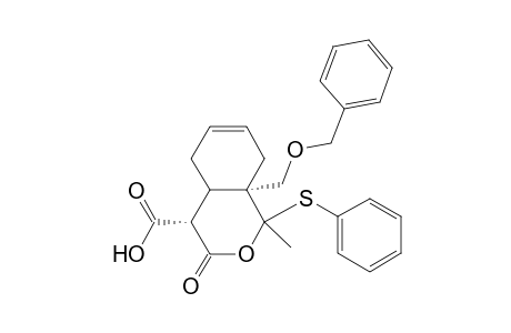 1H-2-Benzopyran-4-carboxylic acid, 3,4,4a,5,8,8a-hexahydro-3-oxo-8a-[(phenylmethoxy)methyl]-5-(phenylthi o)-, methyl ester, (4.alpha.,4a.alpha.,5.alpha.,8a.alpha.)-(.+-.)-