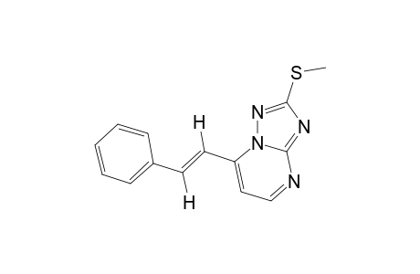 trans-2-(METHYLTHIO)-7-STYRYL-s-TRIAZOLO[1,5-a]PYRIMIDINE