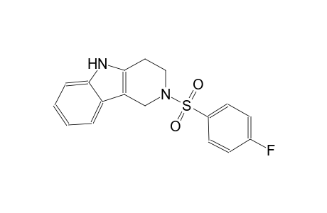 2-[(4-fluorophenyl)sulfonyl]-2,3,4,5-tetrahydro-1H-pyrido[4,3-b]indole