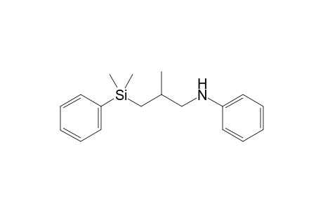 N-(2-Methyl-3-(dimethyl(phenyl)silyl)propyl)aniline