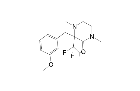 3-(3-Methoxybenzyl)-1,4-dimethyl-3-(trifluoromethyl)piperazin-2-one