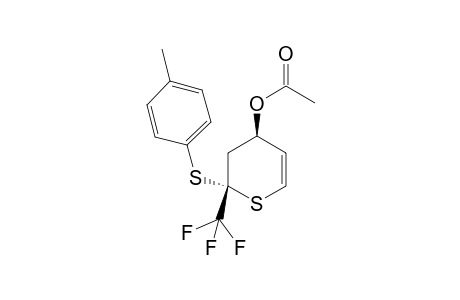 (2RS,4RS)-4-Acetoxy-2-(p-tolylsulfanyl)-2-trifluoromethyl-3,4-dihydro-2''-thiopyran