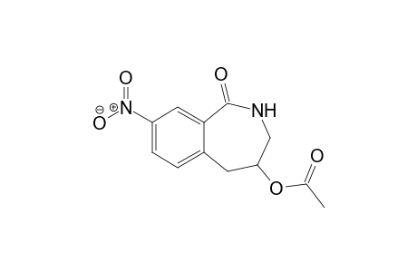 (+/-)-4-ACETOXY-8-NITRO-2,3,4,5-TETRAHYDRO-1H-2-BENZAZEPINONE