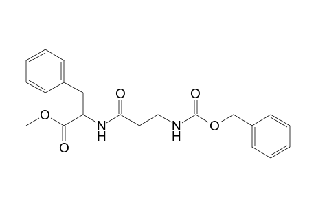 methyl (2S)-2-[(3-{[(benzyloxy)carbonyl]amino}propanoyl)amino]-3-phenylpropanoate