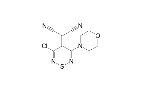 2-(3-Chloranyl-5-morpholin-4-yl-1,2,6-thiadiazin-4-ylidene)propanedinitrile