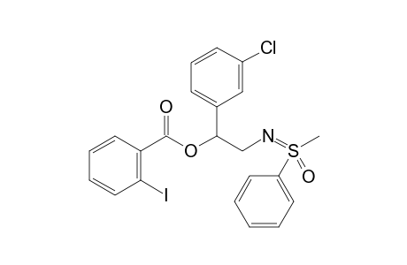 2-(S-Methyl-S-phenyl)sulfoximidoyl-1-(3-chlorophenyl)ethyl 2-iodobenzoate