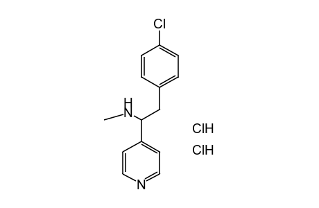 4-[p-CHLORO-alpha-(METHYLAMINO)PHENETHYL]PYRIDINE, DIHYDROCHLORIDE