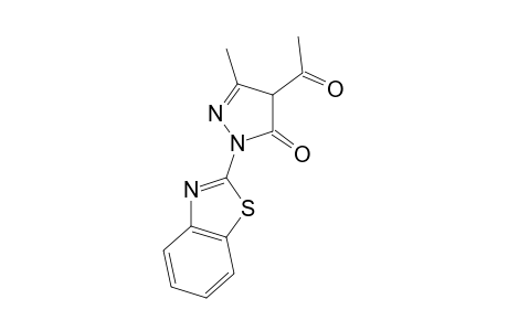 2-(1,3-benzothiazol-2-yl)-4-ethanoyl-5-methyl-4H-pyrazol-3-one