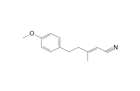 (2E)-5-(4-Methoxyphenyl)-3-methyl-2-pentenenitrile