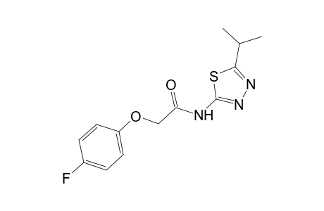 2-(4-fluorophenoxy)-N-(5-isopropyl-1,3,4-thiadiazol-2-yl)acetamide