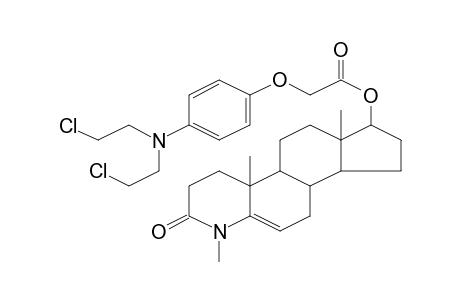 4-Azaandrost-5-en-3-one, 17-[[[4-[bis(2-chloroethyl)amino]phenoxy]acetyl]oxy]-4-methyl-, (17.beta.)-