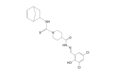 1-[(5-norbornen-2-yl)thiocarbamoyl]-4-piperidinecarboxylic acid, (3,5-dichlorosalicylidene)hydrazide