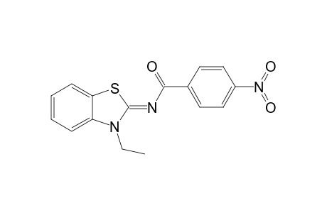 3-Ethyl-2-(4-nitrobenzoylimino)-1,3-benzothiazoline