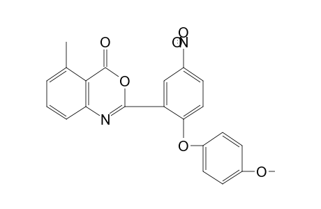 2-[2-(p-methoxyphenoxy)-5-nitrophenyl]-5-methyl-4H-3,1-benzoxazin-4-one