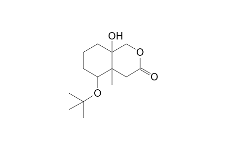 5-t-Butyloxy-1-hydroxy-6-methyl-9-oxabicyclo[4.4.0]decan-8-one