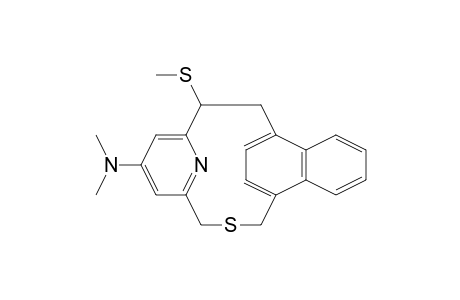 2-Thia[[3](1,4)naphthaleno[2](2,6]pyridinophane, 18-(dimethylamino)-13-(methylthio)-