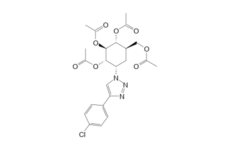 (1S,2S,3R,4R,6S)-4-(Acetoxymethyl)-6-[4-(4-chlorophenyl)-1H-1,2,3-triazol-1-yl]cyclohexane-1,2,3-triyl Triacetate