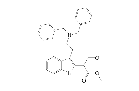 2-[3-[2-(bis(benzyl)amino)ethyl]-1H-indol-2-yl]-3-hydroxy-propionic acid methyl ester